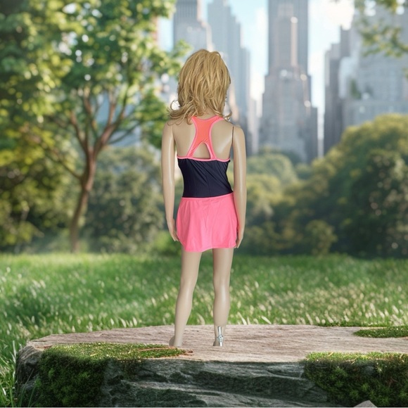 New ZeroXposur Double Strap Swimsuit with Skirt in Regular size 16.5 - Picture 4 of 13